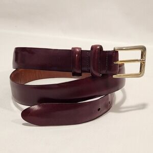 Cole Haan Reddish Brown Genuine Leather 1  1/8" W Casual‎ or Dress Belt Sz 38/95